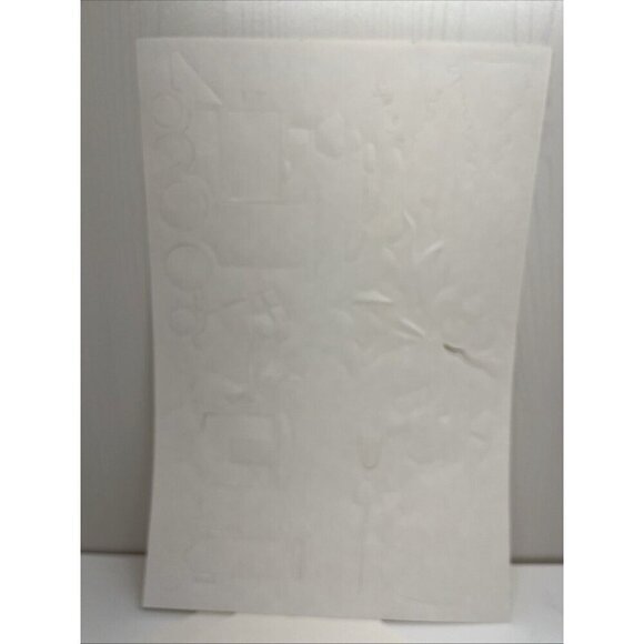 Vintage Rauch Industries Frosty Christmas Stencils 32 Large Spray Snow Stencils - Picture 11 of 14